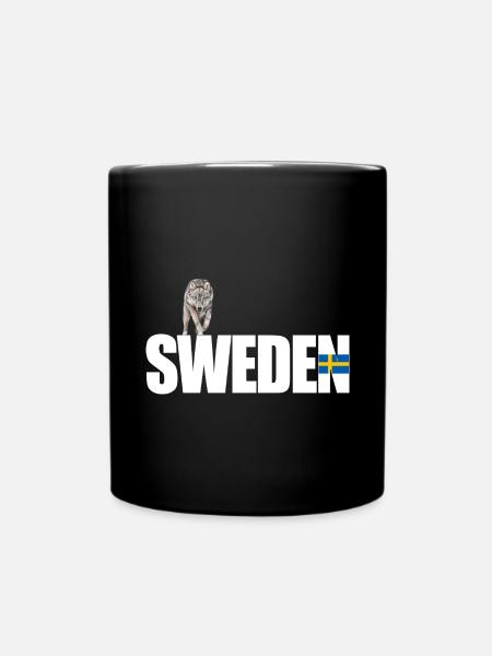 Schweden - Tasse einfarbig - Schwarz