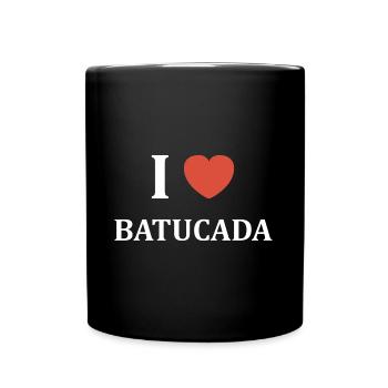 Humour tambour batucada - Mug uni - noir - Devant