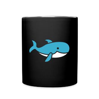whale - Full Colour Mug - black - Front