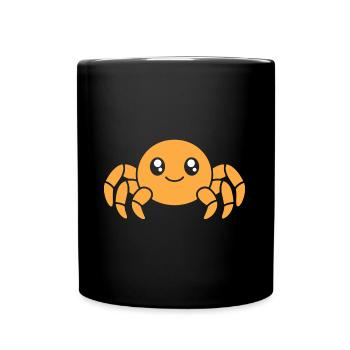 Spinne - Tasse einfarbig - Schwarz - Vorne