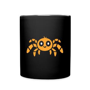 Spinne - Tasse einfarbig - Schwarz - Vorne