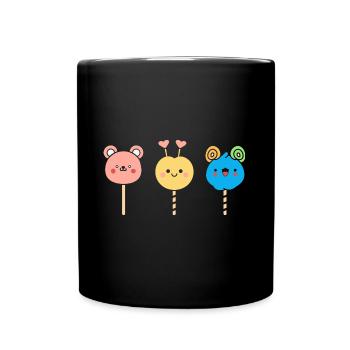 bonbon - Mug uni - noir - Devant