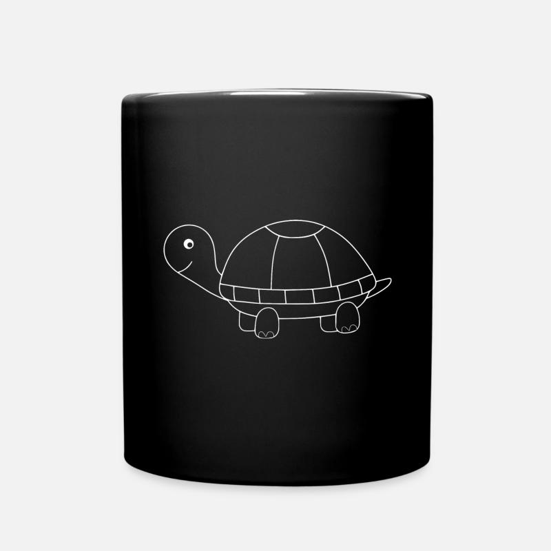 Schildkröten Schildkröten - Tasse einfarbig - Schwarz