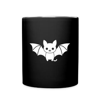 chauve-souris - Mug uni - noir - Devant