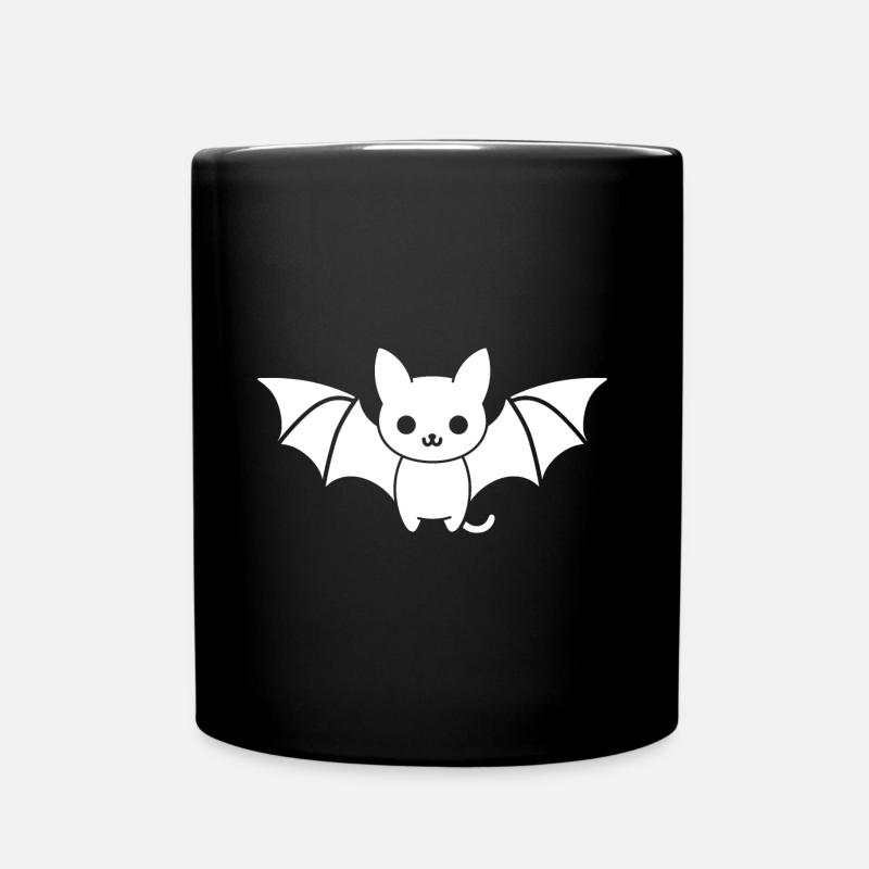 Fledermaus - Tasse einfarbig - Schwarz