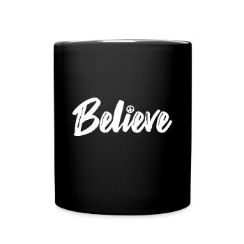 Croire en la paix - Mug uni - noir - Devant