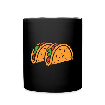 Tacos - Tasse einfarbig - Schwarz - Vorne