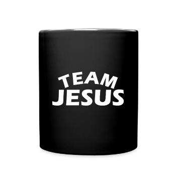 Team Jesus - Full Colour Mug - black - Front