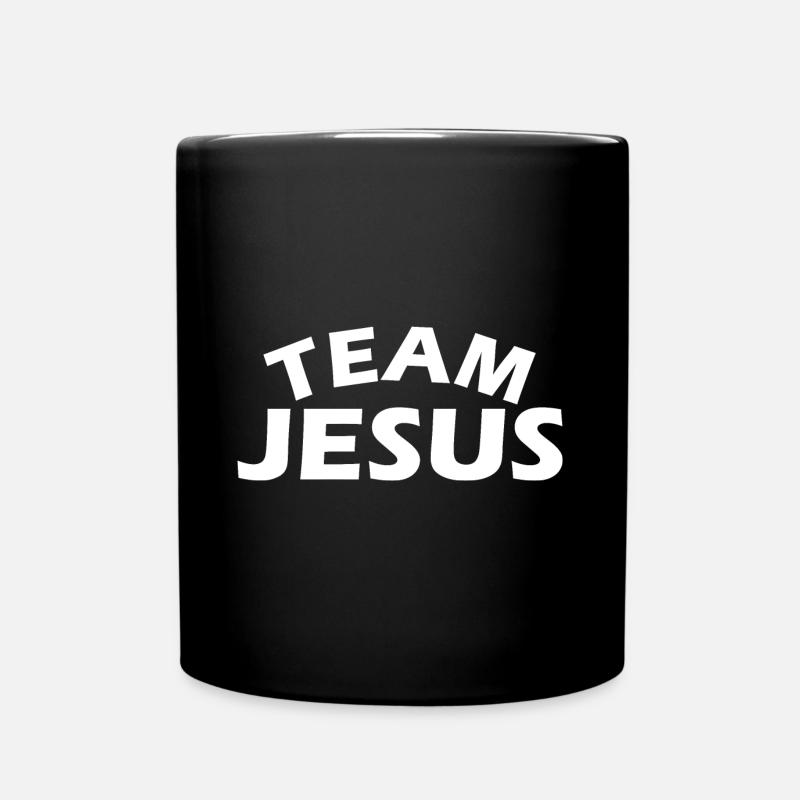 Team Jesus - Tasse einfarbig - Schwarz