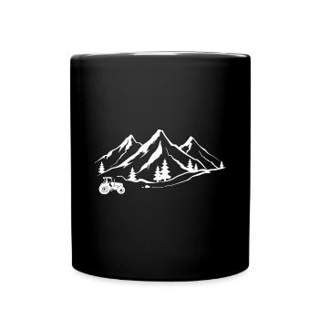 Montagne 1 et Agriculture - - Mug uni - noir - Devant
