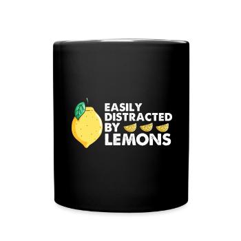 Lemon Design Lemonades Stand Boss Lemon Sale - Full Colour Mug - black - Front