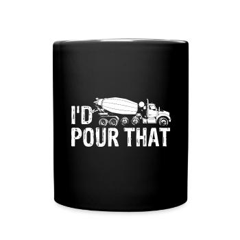 Conception de constructeur de béton pour les travailleurs de la construction et le chantier de construction - Mug uni - noir - Devant