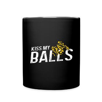 King python design for snake lovers - Full Colour Mug - black - Front