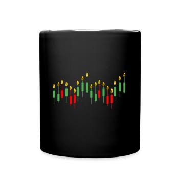 Candlesticks Market - Trader Chart - Full Colour Mug - black - Front