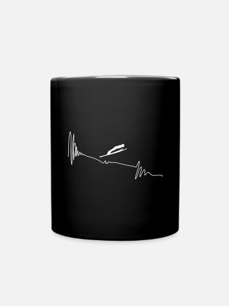 Heartbeat - Ski - - Mug uni - noir