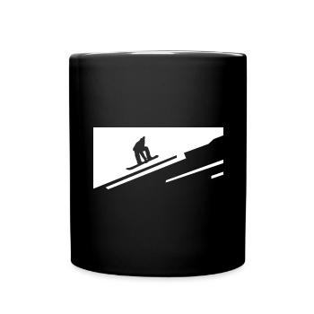Snowboarding - (9) - Full Colour Mug - black - Front