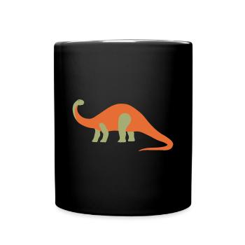 Brontosaure Dinosaure Dino T-Shirt Enfant - Mug uni - noir - Devant