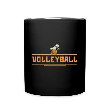 Volleyball Beer Beer Drinker Volleyball Coach - Full Colour Mug - black - Front