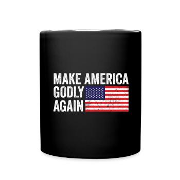 Rendre l’Amérique pieuse, aimer à nouveau la foi de Dieu - Mug uni - noir - Devant