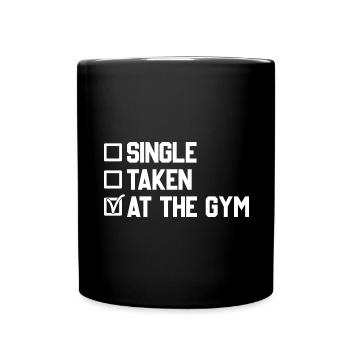 Single enregistré dans le gymnase - Mug uni - noir - Devant