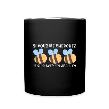 Cadeau agriculteur éleveur de abeilles - Mug uni - noir - Devant
