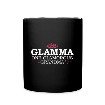 Glamma Funny Nana Cute Glamorous Grandma - Full Colour Mug - black - Front