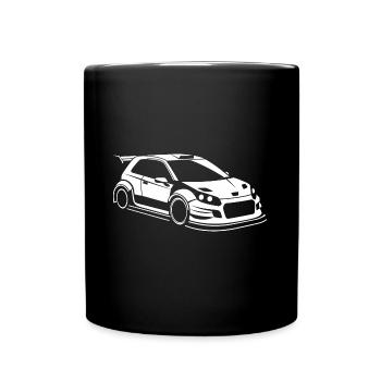 Rallye-Fahrzeug - Tasse einfarbig - Schwarz - Vorne
