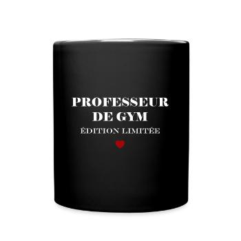 Professeur de gym - Mug uni - noir - Devant