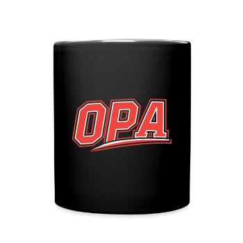 Opa Athletic Geschenk Bester Großvater Bald Opa - Tasse einfarbig - Schwarz - Vorne