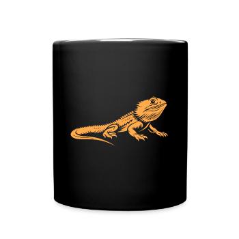 Bearded Dragon - Full Colour Mug - black - Front