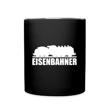 Eisenbahner - Tasse einfarbig - Schwarz - Vorne