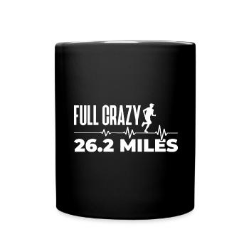 26.2 Meilen Marathon - Marathonläufer - Tasse einfarbig - Schwarz - Vorne