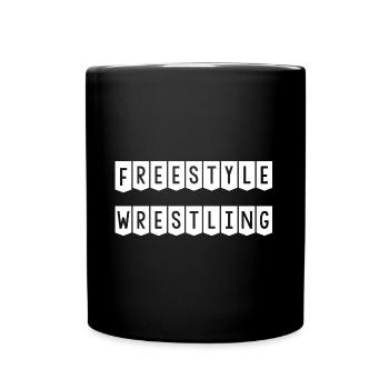 Freestyle Wresling - Full Colour Mug - black - Front