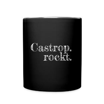 Castrop rockt - Textdesign mit Stadtnamen - Tasse einfarbig - Schwarz - Vorne