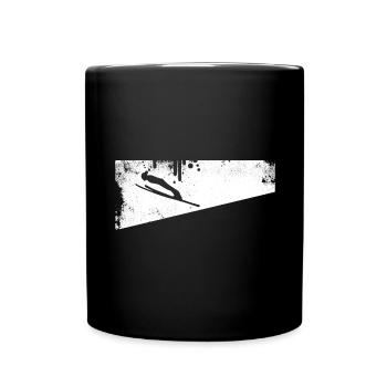 Skiing - (53) - Full Colour Mug - black - Front
