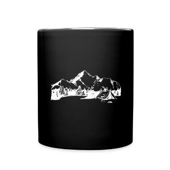 Berg - Campingzelt - (12) - Tasse einfarbig - Schwarz - Vorne