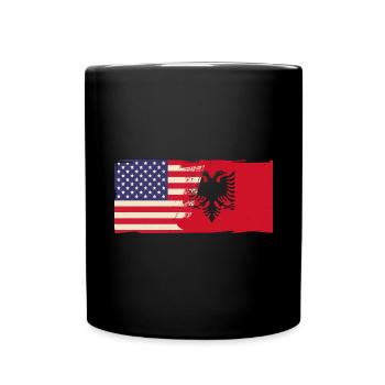 Republik Albanien Albania Shqipëria Tirana Albaner - Tasse einfarbig - Schwarz - Vorne