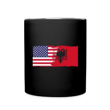 Republik Albanien Albania Shqipëria Tirana Albaner - Tasse einfarbig - Schwarz - Vorne