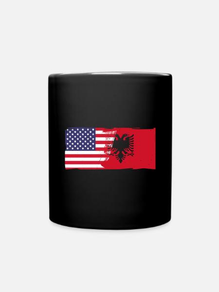 Republik Albanien Albania Shqipëria Tirana Albaner - Tasse einfarbig - Schwarz