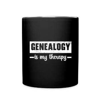 La généalogie est ma thérapie Généalogiste Ancestry - Mug uni - noir - Devant