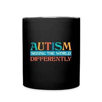 Autism Seeing The World Differently - Full Colour Mug - black - Front
