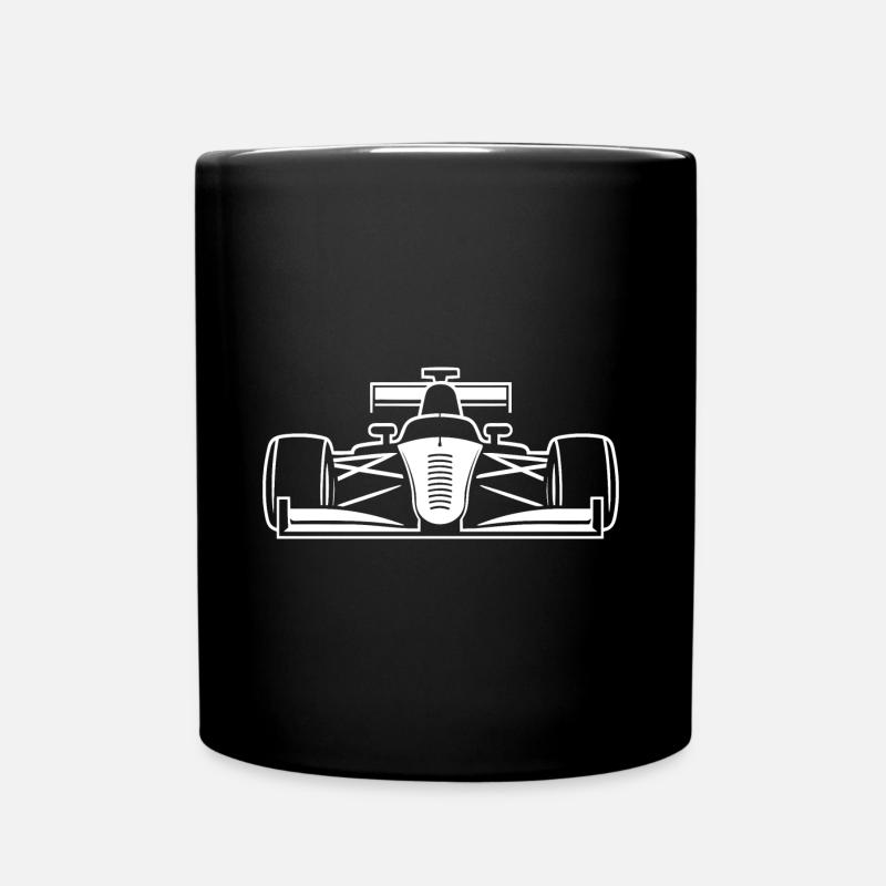 Rennwagen - Tasse einfarbig - Schwarz