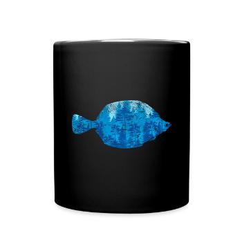 Amoureux de la nature créatures marines cadeau poisson - Mug uni - noir - Devant