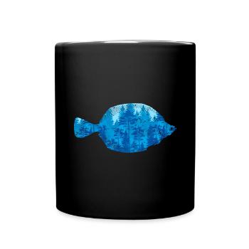 Pêche Nature Amoureux Pêche Cadeau Poisson - Mug uni - noir - Devant