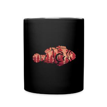 Forest Nature Lover Fishing Animal Gift Fish - Full Colour Mug - black - Front