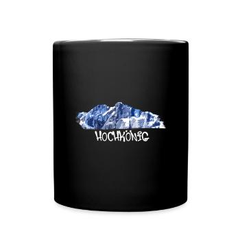 hochkönig,berg,berge,schweiz,skigebiet,ski - Tasse einfarbig - Schwarz - Vorne