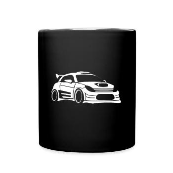 Rallye-Fahrzeug - Tasse einfarbig - Schwarz - Vorne