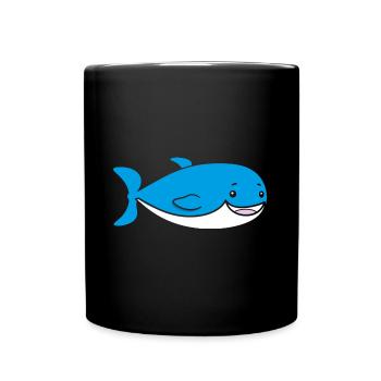 whale - Full Colour Mug - black - Front