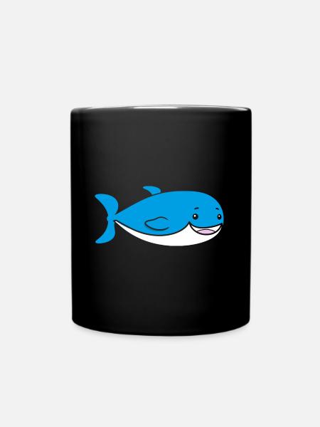 Wal - Tasse einfarbig - Schwarz