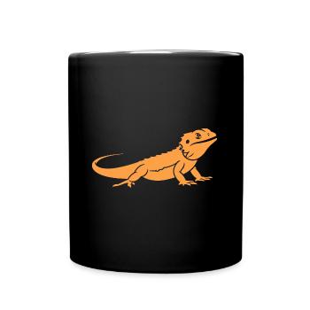Bearded Dragon - Full Colour Mug - black - Front